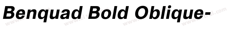 Benquad Bold Oblique字体转换